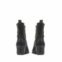 Pavers Heeled Black Biker Boots -Pavers Sales Store unnamed file 205
