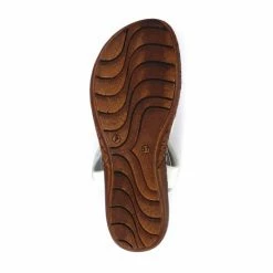 Pavers Ladies White Leather T-Bar Sandals 4 Pavers Ladies White Leather T-Bar Sandals -Pavers Sales Store unnamed file 2054