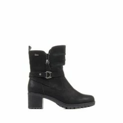 Pavers Heeled Black Biker Boots -Pavers Sales Store unnamed file 208