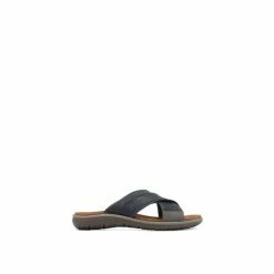 Pavers Mens Blue Leather Mule Sandals -Pavers Sales Store unnamed file 2093