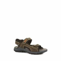 Pavers Mens Leather Walking Sandals Grey -Pavers Sales Store unnamed file 2145