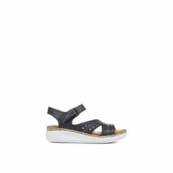 Pavers Blue Ladies Leather Touch Fasten Cut Out Sandals 11 Pavers Blue Ladies Leather Touch Fasten Cut Out Sandals -Pavers Sales Store unnamed file 2161