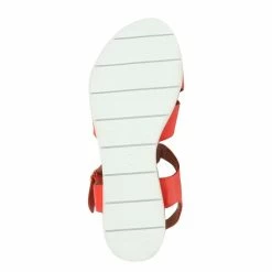 Pavers Red Wide Fit Leather T-Bar Sandals -Pavers Sales Store unnamed file 2178
