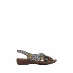 Pavers Black Wide Fit Leather Slingback Sandals -Pavers Sales Store unnamed file 2197