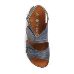 Pavers Navy Blue Dual Fitting Leather Sandals 3 Pavers Navy Blue Dual Fitting Leather Sandals -Pavers Sales Store unnamed file 2225