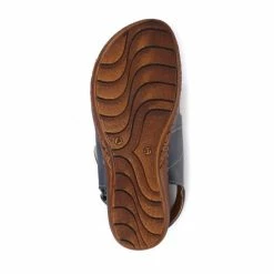 Pavers Navy Blue Dual Fitting Leather Sandals 4 Pavers Navy Blue Dual Fitting Leather Sandals -Pavers Sales Store unnamed file 2226