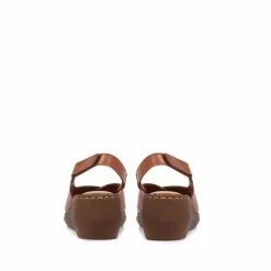 Pavers Brown Leather Slingback Sandals -Pavers Sales Store unnamed file 2236