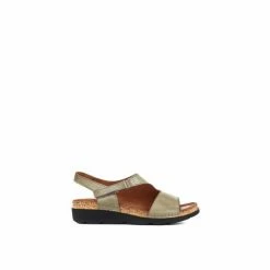 Pavers Green Casual Leather Slingback Sandals -Pavers Sales Store unnamed file 2245