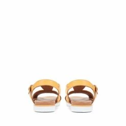 Pavers Yellow Wide Fit Leather T-Bar Sandals -Pavers Sales Store unnamed file 2266