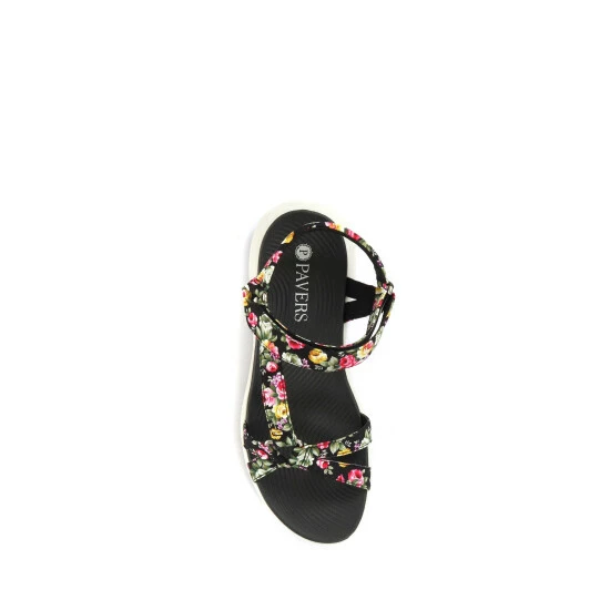 Pavers Black Ladies Lightweight Sandals 4 Pavers Black Ladies Lightweight Sandals - Image 4