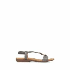 Pavers Natural Flat Strappy Sandals