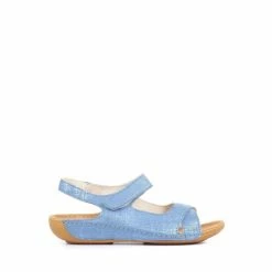 Pavers Blue Denim Ladies Touch-Fasten Sandals