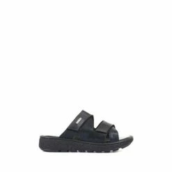 Pavers Extra Wide Fit Ladies Black Leather Mule Sandals -Pavers Sales Store unnamed file 2378