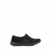 Pavers Ladies Black Lightweight Slip-On Trainers