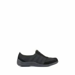 Pavers Ladies Casual Zip Up Trainers Black