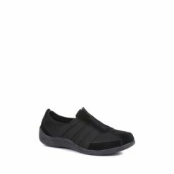 Pavers Ladies Casual Zip Up Trainers Black -Pavers Sales Store unnamed file 2433