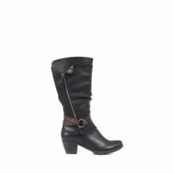 Pavers Low Heeled Slouch Boots
