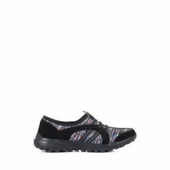 Pavers Ladies Wide Fit Lightweight Slip-On Trainers Blue