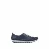 Pavers Ladies Navy Leather Lace-Up Trainers