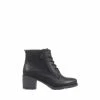 Pavers Ladies Black Ankle Boots