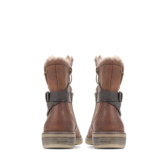 Relife By Pavers Brown Casual Calf Boots 3 Relife By Pavers Brown Casual Calf Boots - Image 3