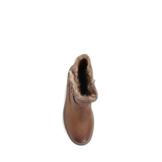 Relife By Pavers Brown Casual Calf Boots 4 Relife By Pavers Brown Casual Calf Boots - Image 4
