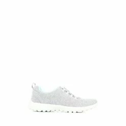 Pavers Grey Lightweight Slip On Trainers