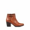 Pavers Ladies Leather Heeled Ankle Boots