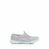 Pavers Light Grey Ladies Lightweight Slip-On Trainers