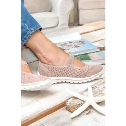 Pavers Pink Ladies Wide Fit Stretch Mary Jane Trainers 5 Pavers Pink Ladies Wide Fit Stretch Mary Jane Trainers -Pavers Sales Store unnamed file 2673