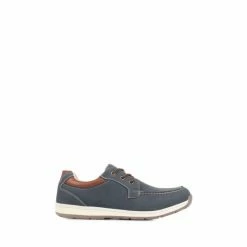 Pavers Blue Smart Lace-Up Trainers