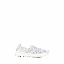 Pavers Silver Stretch Fit Trainers