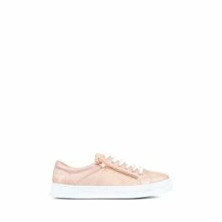 Pavers Ladies Rose Pink Lace-Up Trainers