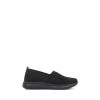 Pavers Black Ladies Lightweight Slip-On Trainers
