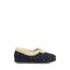 Pavers Ladies Wide Fit Polka Dot Slippers
