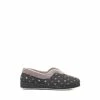 Pavers Ladies Wide Fit Polka Dot Slippers