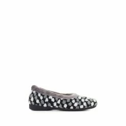 Pavers Full Spotty Slippers Black
