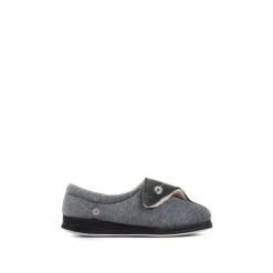 Pavers Ladies Touch Fasten Full Slippers With Permalose Sole