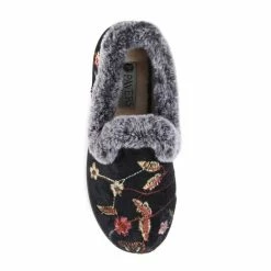Pavers Wide Fit Full Fluffy Black Slippers 3 Pavers Wide Fit Full Fluffy Black Slippers -Pavers Sales Store unnamed file 3106