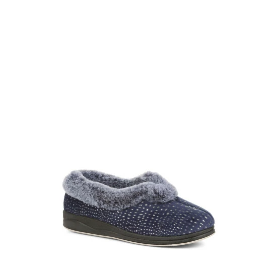 Pavers Grey Wide Fit Full Slippers 2 Pavers Grey Wide Fit Full Slippers - Image 2