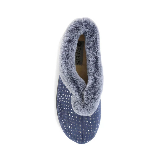 Pavers Grey Wide Fit Full Slippers 4 Pavers Grey Wide Fit Full Slippers - Image 4