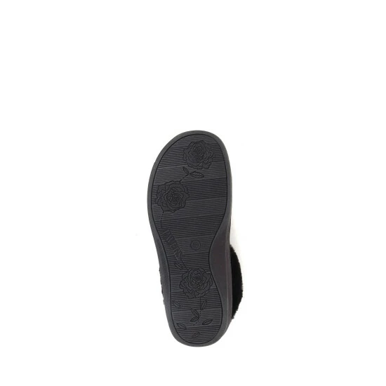 Pavers Faux Fur Wide Fit Black Slippers 5 Pavers Faux Fur Wide Fit Black Slippers - Image 5