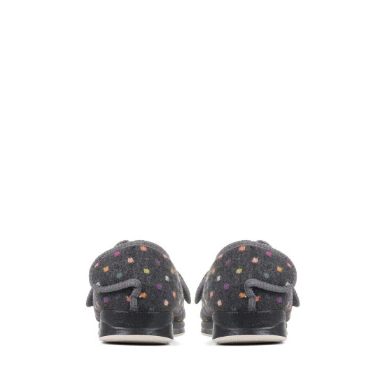 Pavers Grey Touch Fastening Full Slippers 3 Pavers Grey Touch Fastening Full Slippers - Image 3
