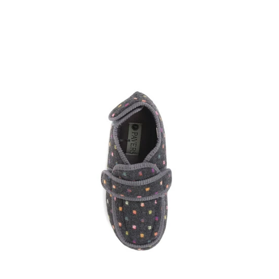 Pavers Grey Touch Fastening Full Slippers 4 Pavers Grey Touch Fastening Full Slippers - Image 4