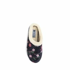 Pavers Wide Fit Cosy Mule Black Slippers -Pavers Sales Store unnamed file 3277