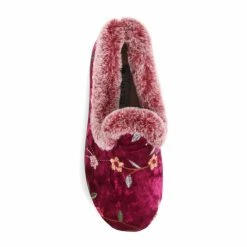 Pavers Red Wide Fit Full Fluffy Slippers -Pavers Sales Store unnamed file 3294