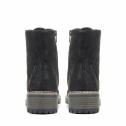 Pavers Ladies Lace Up Ankle Boots Black & Silver 2 Pavers Ladies Lace Up Ankle Boots Black & Silver -Pavers Sales Store unnamed file 342