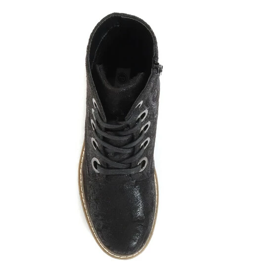 unnamed-file-343.jpg Pavers Ladies Lace Up Ankle Boots Black & Silver -Pavers Sales Store unnamed file 343