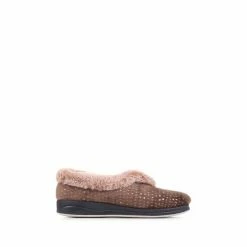 Pavers Wide Fit Full Brown Slippers -Pavers Sales Store unnamed file 3433
