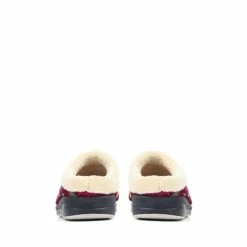 Pavers Wide Fit Red Cosy Mule Slippers -Pavers Sales Store unnamed file 3448